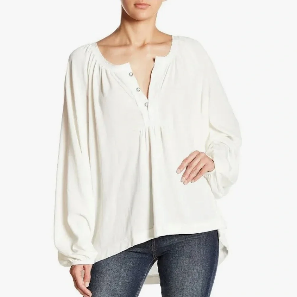 Free People Acadia Oversized Henry Top